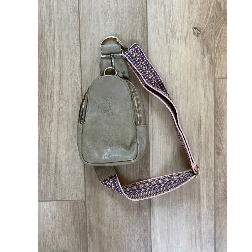 Anthropologie Urban Originals Liberty Sling Bag - Khaki